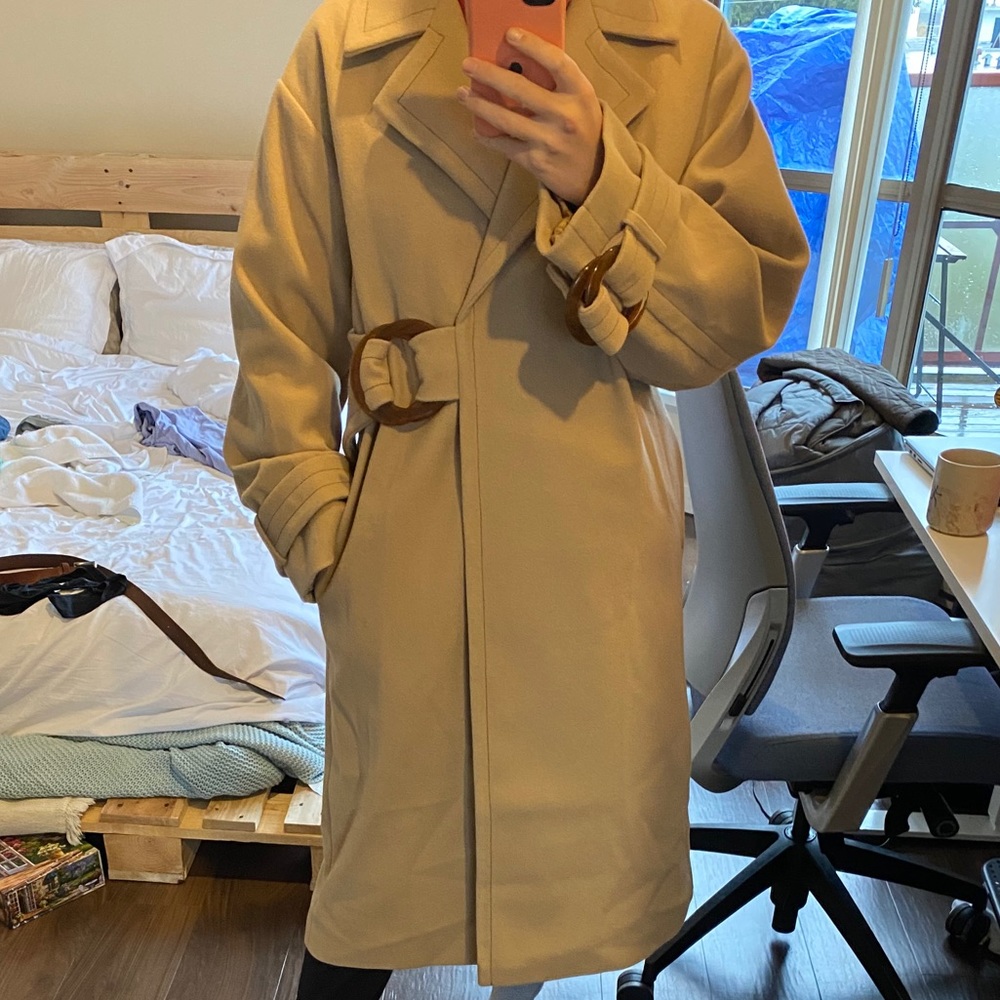 Like new ASOS beige long coat